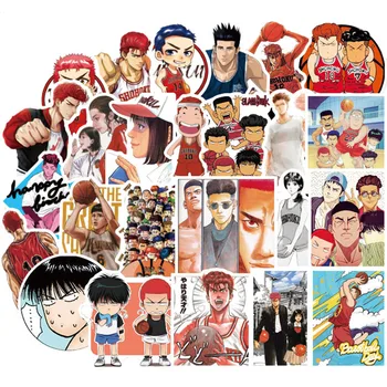 

50Pcs SLAM DUNK Decal Stickers Anime Stickers for Skateboard Laptop Car Styling Luggage Waterproof Stickers for Gift