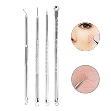 4pcs Blackhead Blemish Removers Acne Pimple Belmish Extractor Vacuum ExtrusionAcne Stick Against Black Dots Tools For Face Clean 4pcs Blackhead Blemish Removers Acne Pimple Belmish Extractor Vacuum ExtrusionAcne Stick Against Black Dots Tools For Face Clean