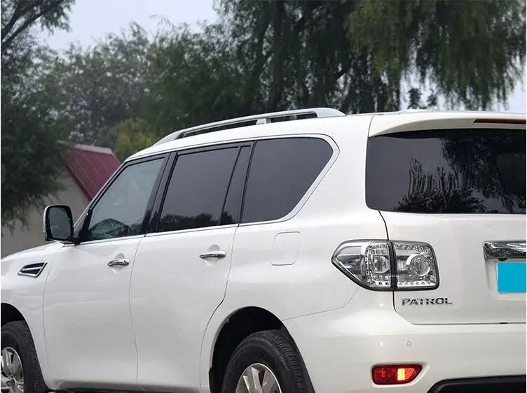 Для Nissan Patrol Y62 2012- багажник на крышу рельсы багаж бар Перевозчик штанги Топ Стойки железнодорожные коробки OEM алюминиевый сплав