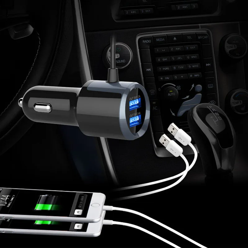 Bluetooth Hands-free fm-передатчик Aux модулятор Автомобильный mp3-плеер аудио адаптер USB QC3.0 зарядное устройство Поддержка TF для iPhone 11