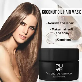 

Coconut Oil Hair Mask Repairs Damage Nutritional Smoothing Keratin Hair Soft Care Restore Good Hair Types All Moisturizing O8P1