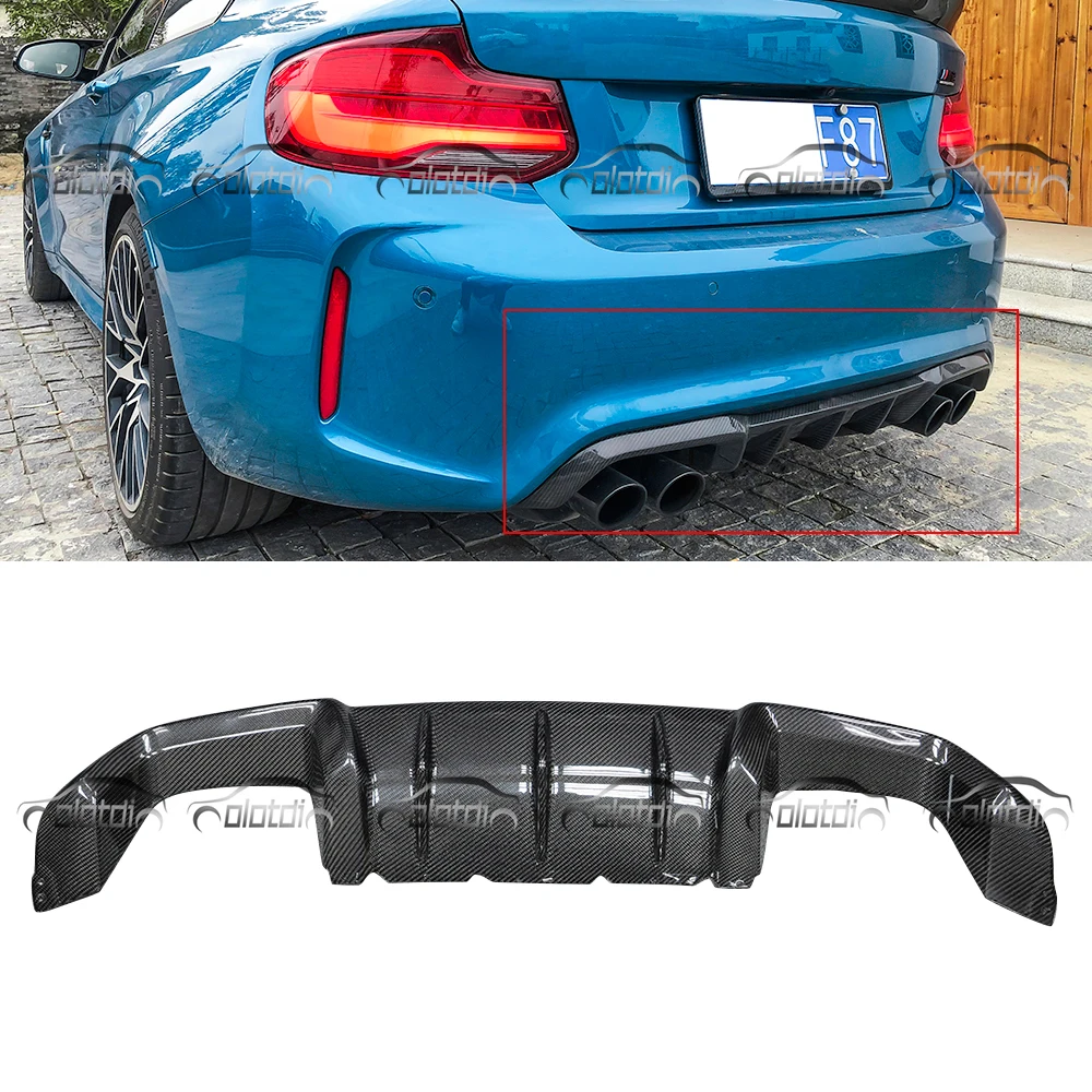 OLOTDI углеволоконный задний диффузор для губ сплиттер фартук щитки BMW 2 серии F87 M2 Base
