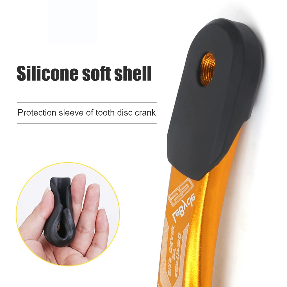 2pcs MTB Bike Crank Protective Cover Silicone Bicycle Crankset Case Caps Protect the crank scratches Universal silicone cover | Спорт и