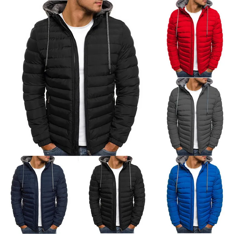 

Men 2020 Winter Brand New Casual Warm Thick Waterproof Jacket Parkas Coat Men New Autumn Outwear Windproof Hat Parkas Jacket Men