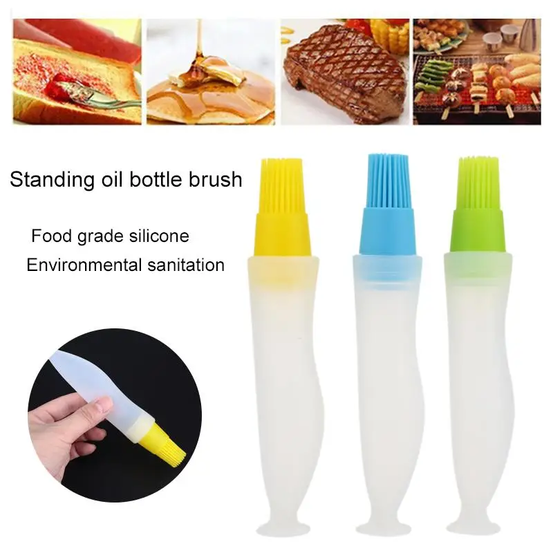BBQ Oiler Oil Brush Oil Bottle Environmental Economic Silicone Accessories Cake Pastry Home Cooking-4