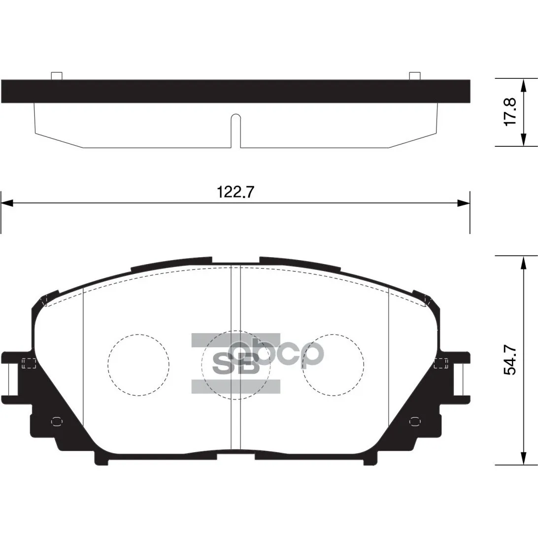 Колодки Тормозные Toyota Yaris 06-(Япония) С Абс Передние Sangsin Brake Sp1588 Sangsin brake арт. SP1588