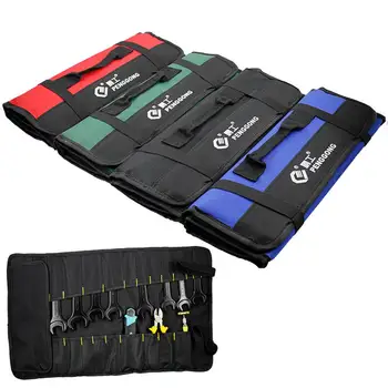 

Multifunction Oxford Cloth Tool Bag Electrician Foldable Waterproof Tool Roll Bag Tool Parts Storage Bag Toolkit Tools Pouch