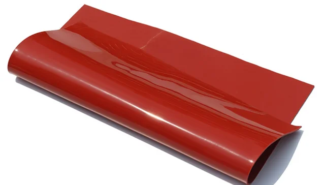 Heat-Resistant Red/Black Silicone Rubber Sheet - 250x250mm, 1mm/2mm Thick