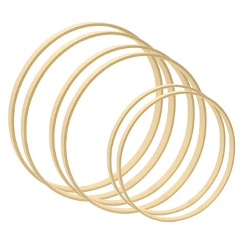 

12Pcs 3 Sizes Wooden Bamboo Floral Hoops Wreath Rings for Wedding Decor and Wall Hanging Craft 8Inch 10Inch 12Inch
