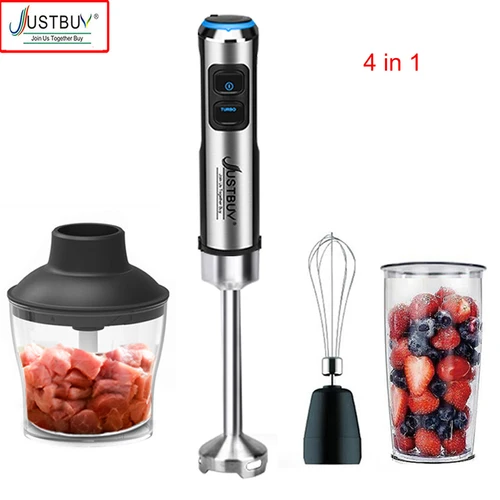 전기 스틱 핸드 상업용 블렌더, LED 공장 가격, 1500W 6/4 in 1, 식품 가공기, 달걀 거품기 믹서, 착즙기 고기 분쇄기 3