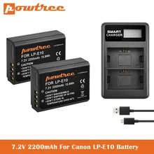 

LP-E10 Battery+Dual Charger for Canon LP-E10 and Canon EOS Rebel T3, T5, T6, Kiss X50, Kiss X70, EOS 1100D, EOS 1200D, EOS 1300D