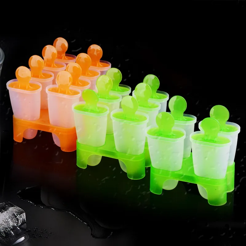 Самодельные DIY формы для мороженого 4 6 8 ячеек кубиков льда летняя форма