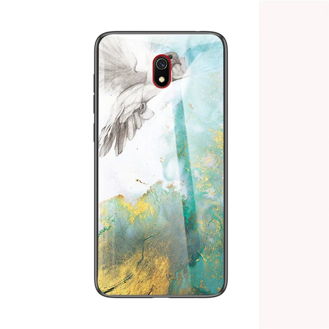 Pigeon Для Xiao mi Red mi 8 8A 8T Note 8 Pro мраморный жесткий чехол из закаленного стекла для телефона Red mi Note 4X8 T Xiaomi mi 9 SE Lite Pro задняя крышка - Color: Pigeon