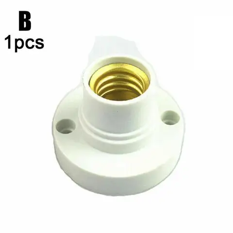 Lamp Base Holder Adapter LED Bulb Light Round Screw Fixing Fitting Bulb Holder Plug 220V light Base Holder