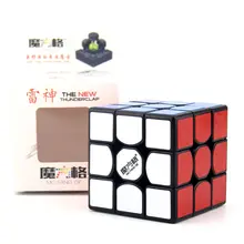 QiYi 3x3x3 Thunderclap черный 3 слоя Mofangge Qiyi 5,7 см 3 слоя Thunderclap V2 Stickerless QiYi Valk 3 черный магический куб