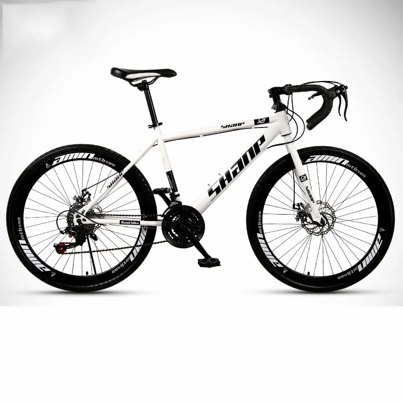 26 inch 24 speed fixed gear road bike double disc brakes for adult students bicycle