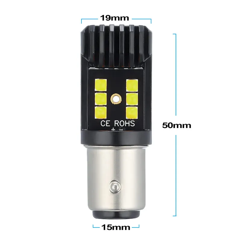 2 шт. 12V 24V 1156 BA15S P21W 3030 12LED для хвостовой части автомобиля светильник лампа стоп