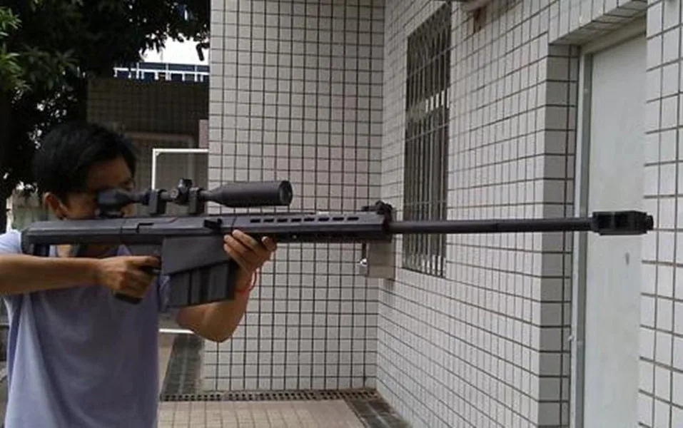 Высококачественная 3D бумажная модель пистолета 1:1 снайперская винтовка Barrett M82A1