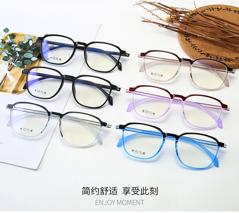 Новые мужские и женские Ретро tr90 оправа для Компьютерных Очков Мужские Модные оптические очки Плоские линзы винтажные очки oculos