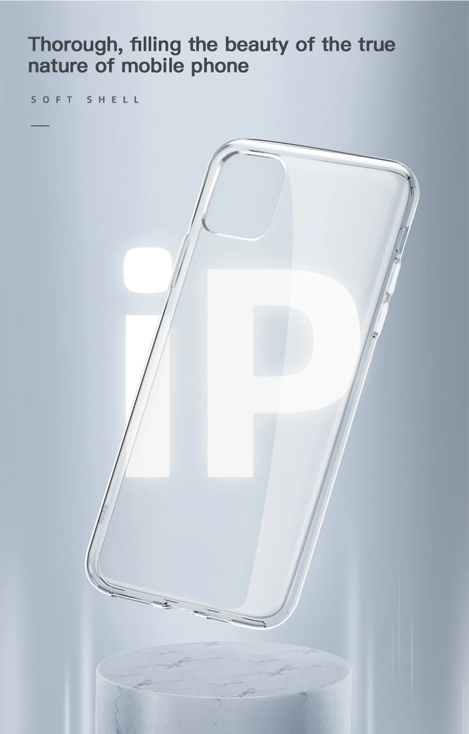 Benks, роскошный Прозрачный чехол для телефона для iPhone 11 Pro MAX, мягкий Ультратонкий чехол для мобильного телефона из ТПУ и силикона, защитный чехол на заднюю панель