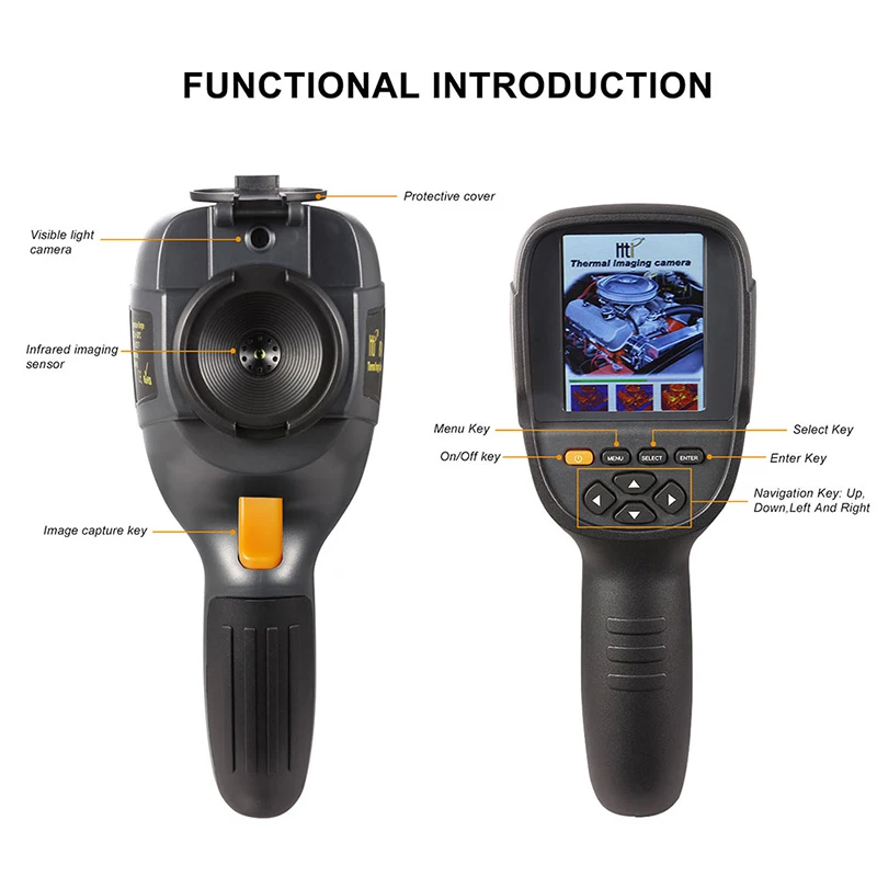  Handheld IR Thermal Imaging Camera Digital Display HT-19 high Infrared Image Resolution Thermal Ima