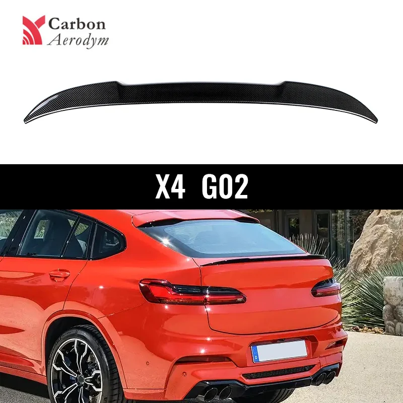 

Rear Trunk Wing Spoiler for BMW G02 2019+ X4 Series Carbon fiber PSM/ P Style Car Tail Wings Spoilers