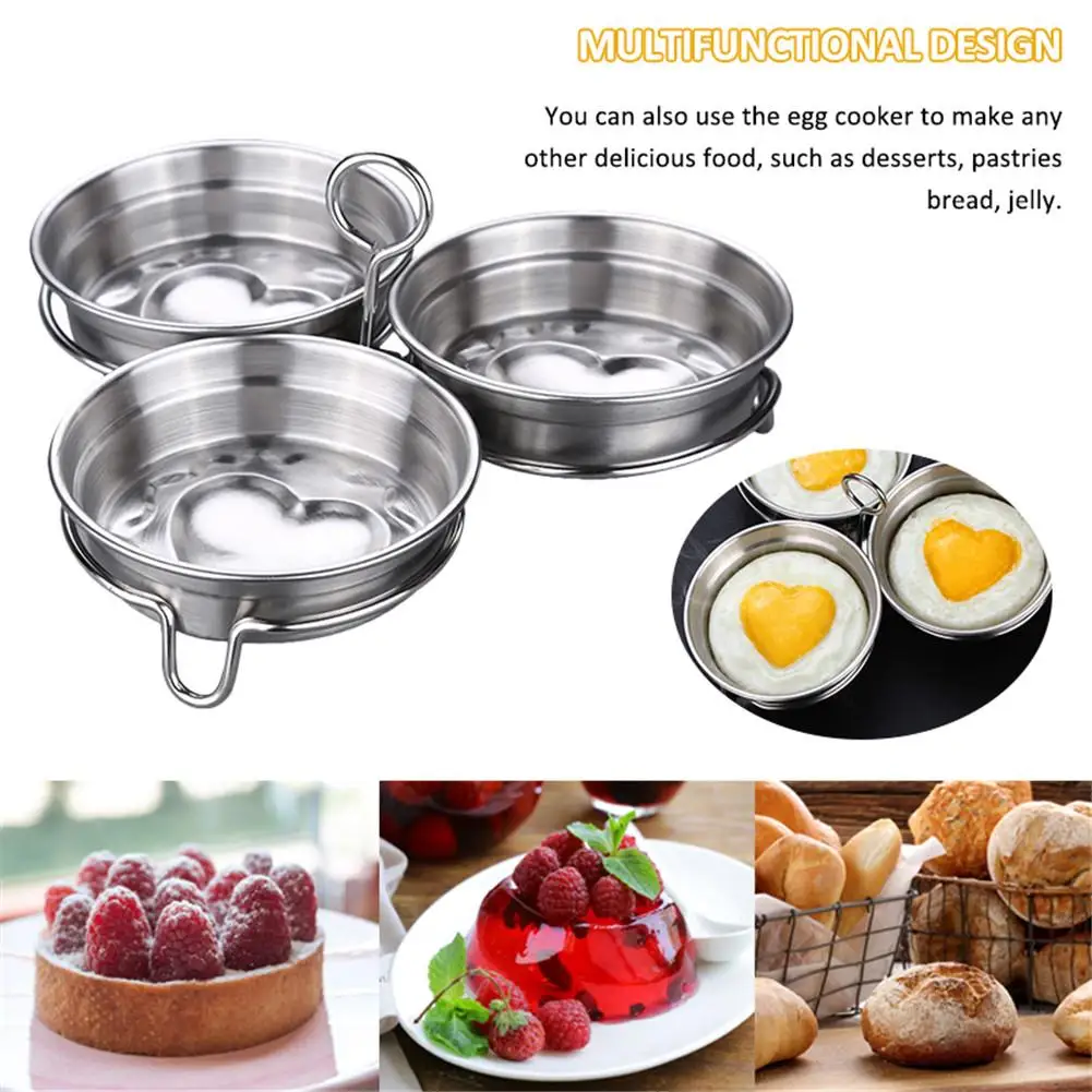 

Stainless Steel Fried Egg Pancake Shaper Omelette Mold Mould Frying Egg Cooking Tools Kitchen Accessories Gadget Rings