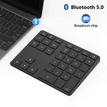 Aliexpress - New 35-key aluminum alloy Bluetooth 5.0 rechargeable wireless Bluetooth numeric keyboard support dual-system windows/Mac OS