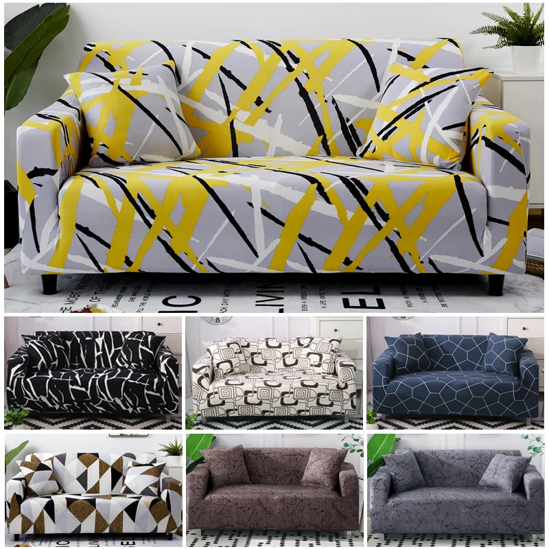 

Elastic Sofa Cover Set Cotton Universal Sofa Covers for Living Room Pets Armchair Corner Couch Cover Corner Sofa Chaise Longue