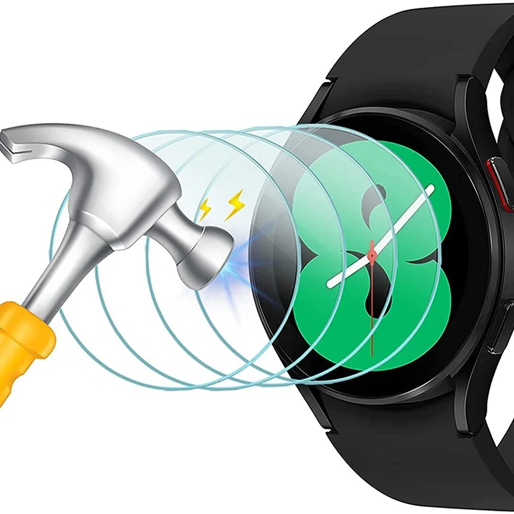 Прозрачная защитная пленка из закаленного стекла для Samsung Galaxy Watch 4 44 мм 40 HD часов
