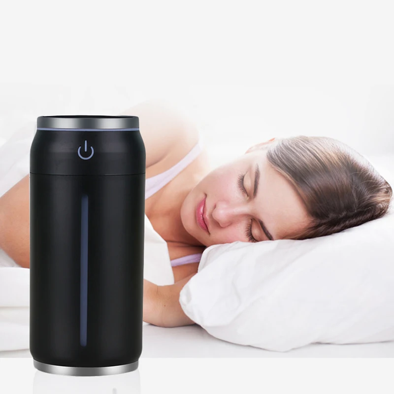 

220Ml Home Car Purifier Atomizer Water Droplets Aroma Diffuser USB Mini Air Humidifier 7 Color Atmosphere Night Light