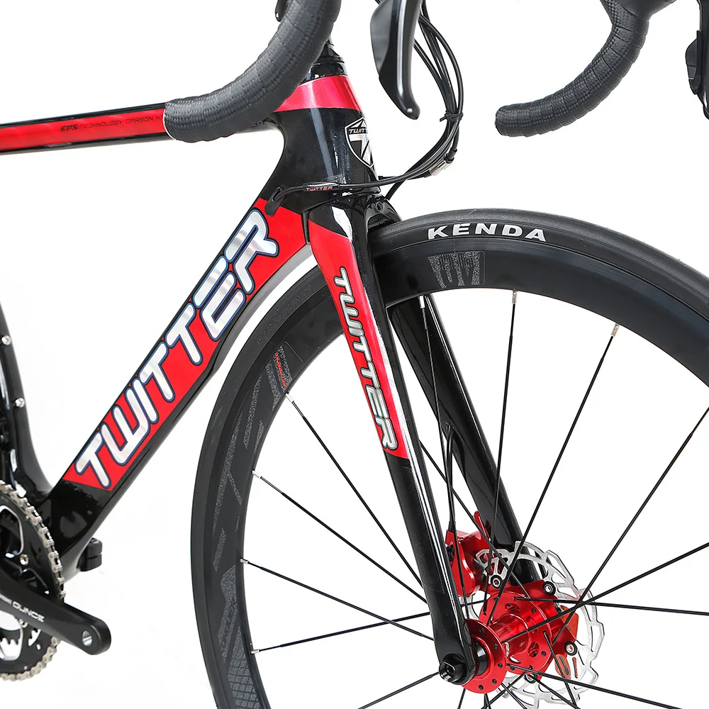 TWITTER SNIPER2.0 700C Carbon Road Bike 22 Speed Bicycle with Hydraulic Disc Brake R7000 Derailleur transmission TWITTER SNIPER2.0 700C Carbon Road Bike 22 Speed Bicycle with Hydraulic Disc Brake R7000 Derailleur transmission