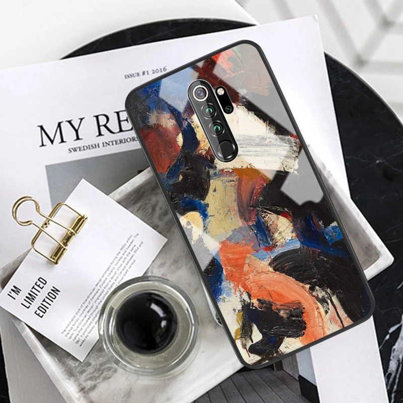 Чехол с градиентным закаленным стеклом для телефона Xiaomi Redmi Note 8 Pro чехол T 8A note8 t