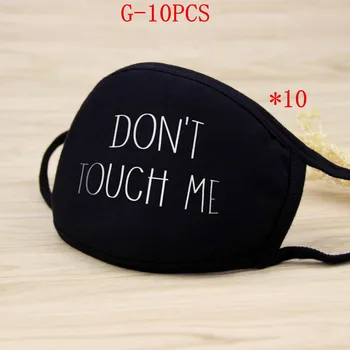 

10PCS Unisex Cotton Dustproof PM2.5 Pollution Half Face Mouth Mask With Cartoon Pattern Washable Reusable printed face mask D30