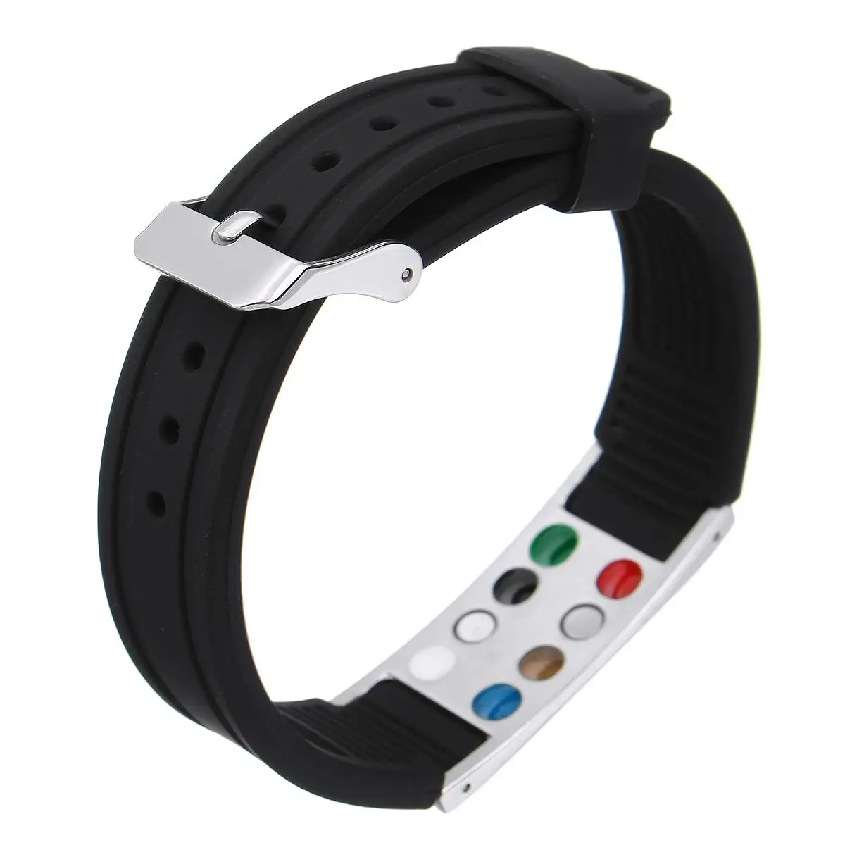 7 in 1 Titanium Magnetic Energy Armband Power Bio Bracelet Health Pain Relief Magnet Health Bracelet New