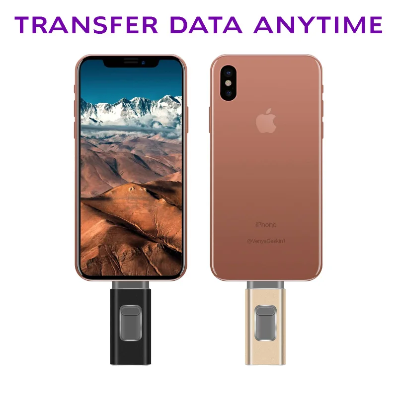 IPhone USB флэш-накопитель 32 Гб OTG Флешка 64 ГБ флеш-память ручка Usb ключ 3,0 для iPhone Android сотовый телефон Micro USB 512 ГБ