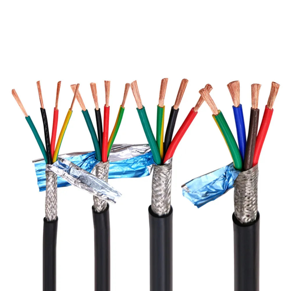 Многожильный экранированный кабель RVVP15AWG 1 5 мм2 3 4 6 8 10 12 14 16 20 24-жильный для защиты