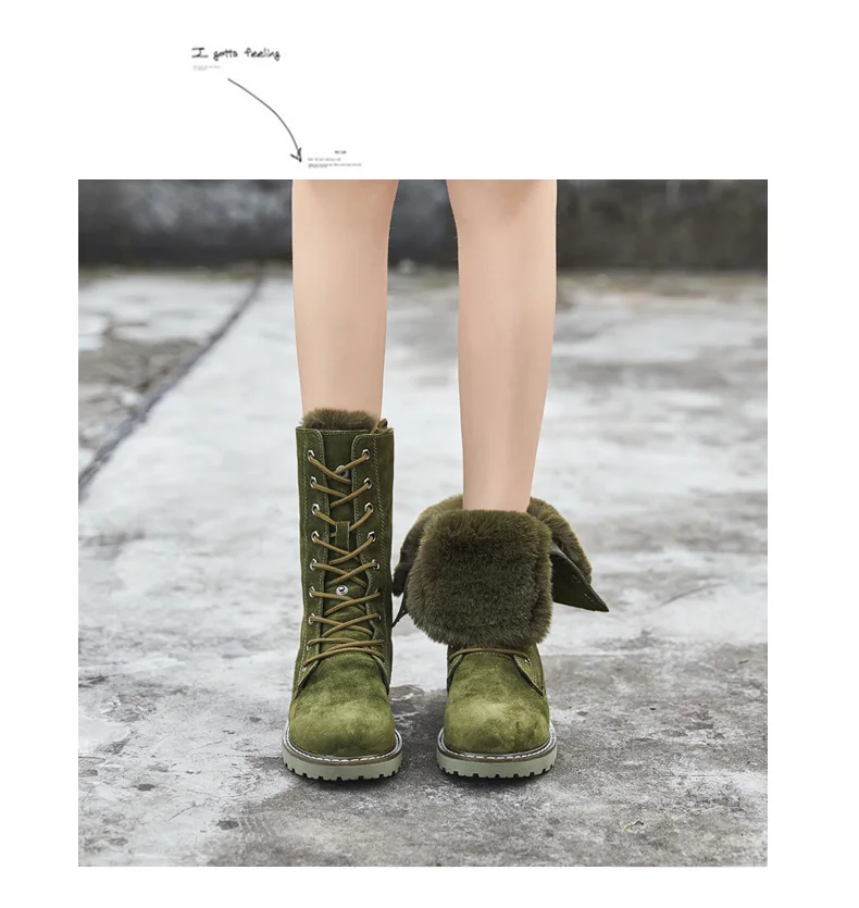 ZSAUAN/женские зимние ботинки; модные женские ботинки из натуральной кожи с круглым носком; женские теплые ботинки с высоким берцем