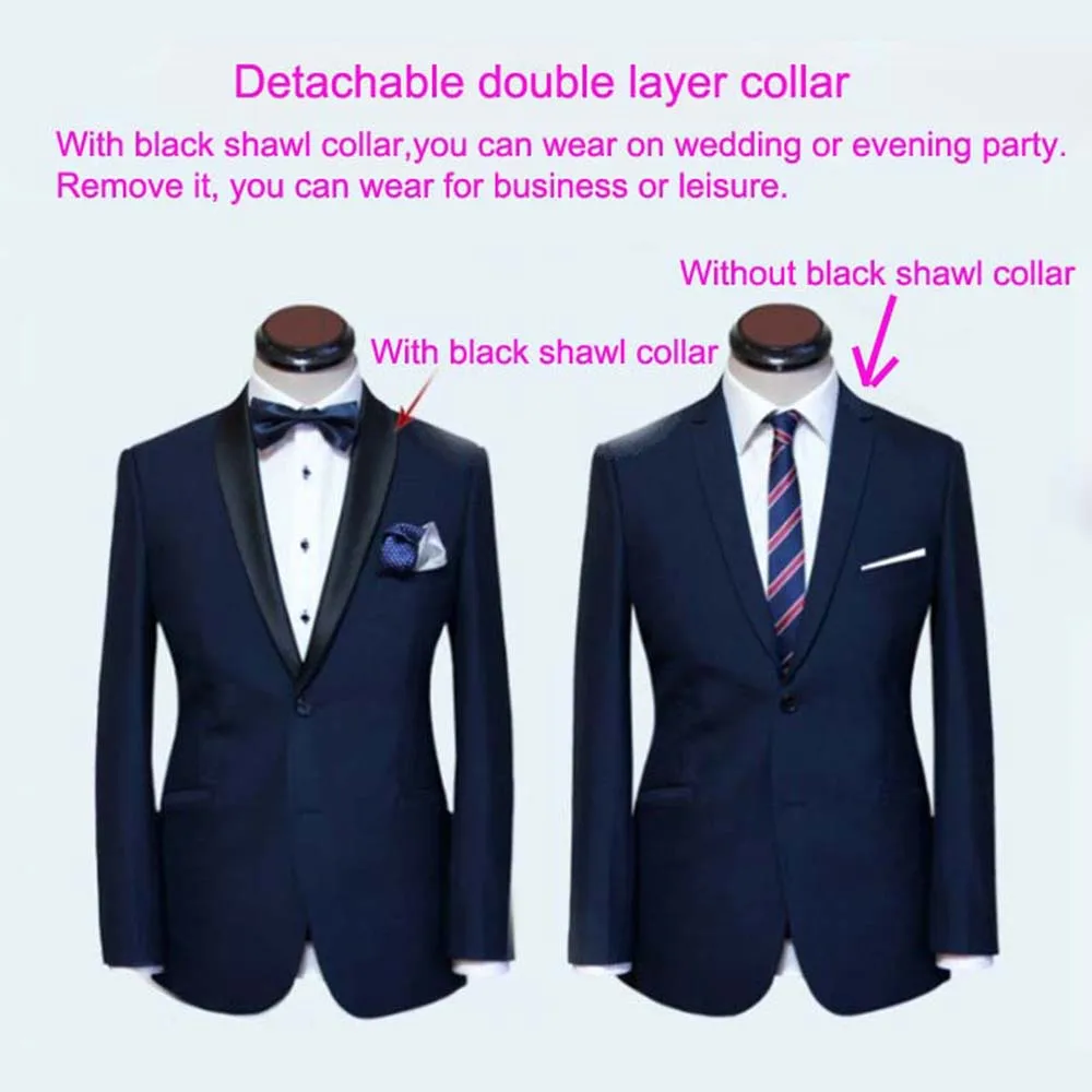 Skyfall Navy Blue Tuxedo Men Suit Custom Made Suits Tailor Made Suit Wedding Suits For Men Bespoke Smoking Groom Tuxedos For Men