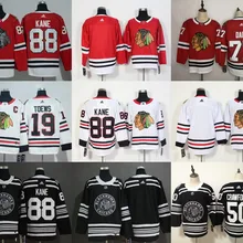 Новинка Все сшитые мужские Майки Chicago atrick Kane Jonathan Toews Duncan Keith Corey Crawford