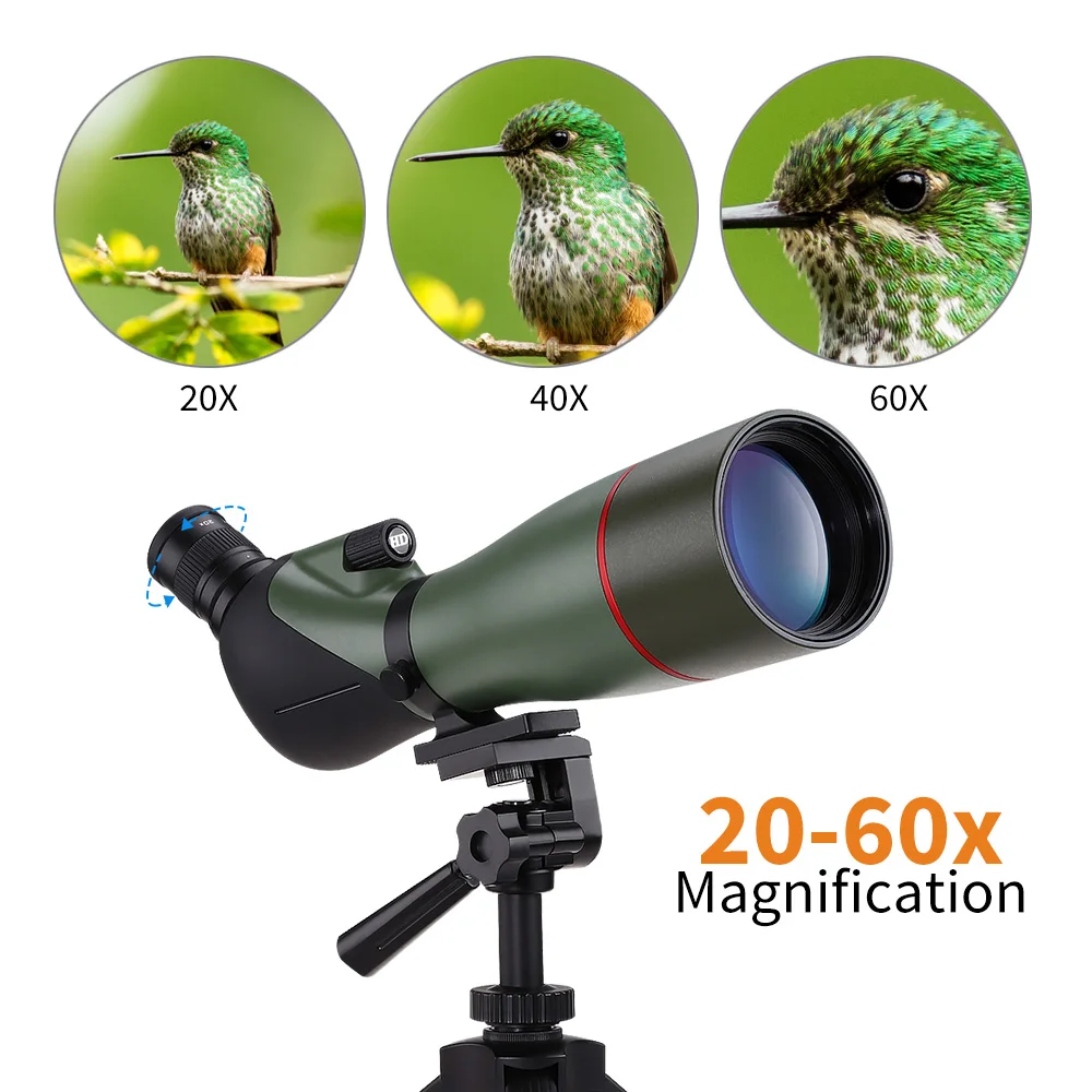 Tanio 20-60X80 luneta-wodoodporny zakres do obserwacji ptaków cel strzelanie z