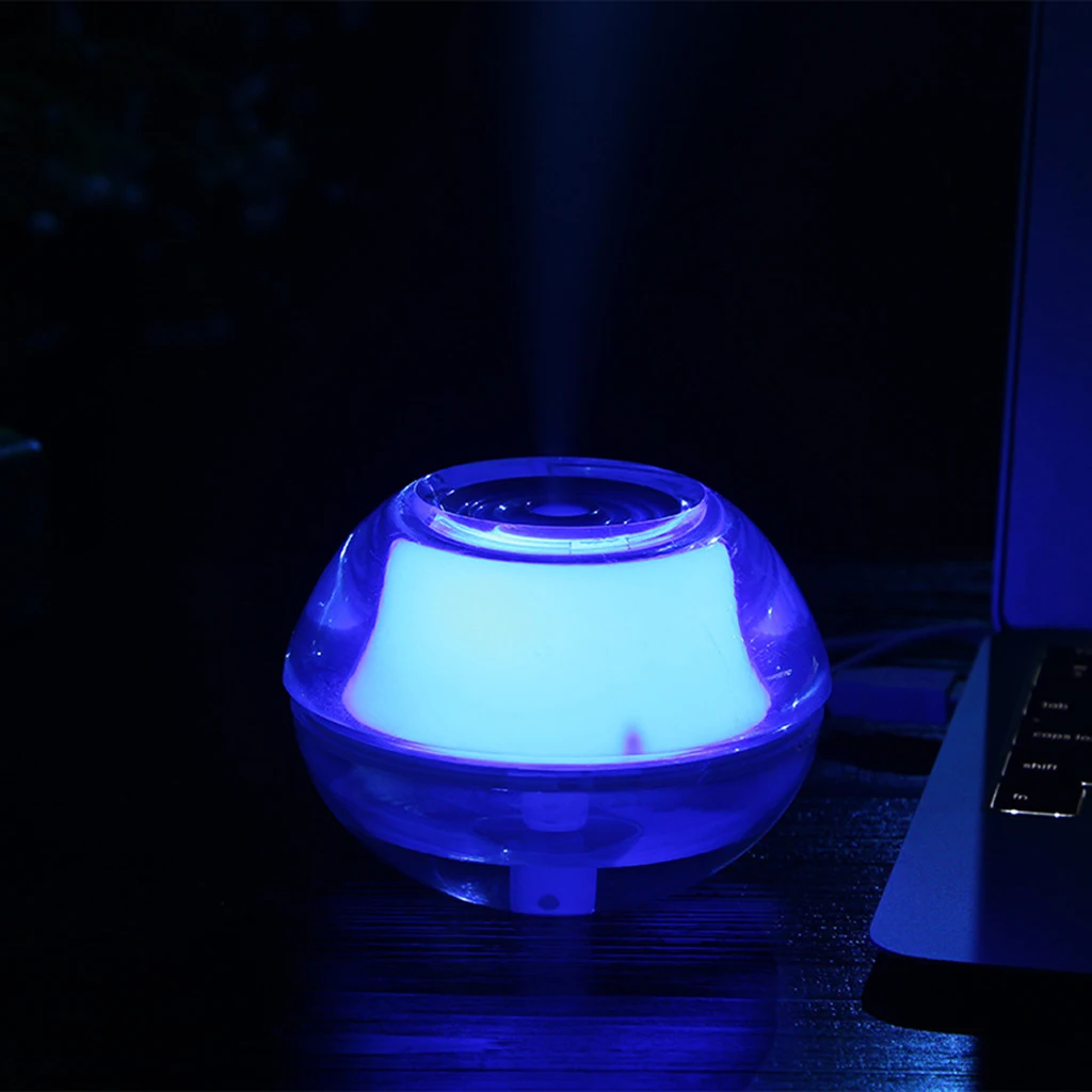 USB Powered Mini Humidifier Essential Oil Diffuser with LED Light Ultrasonic Air Humidifier Essential Oil Diffuser for Car Room