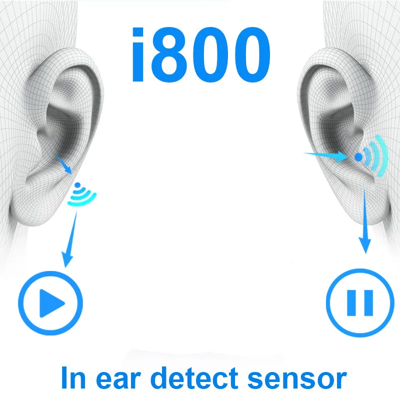 I800 tws/i800s tws беспроводные Bluetooth гарнитуры 3 настоящая батарея супер бас управление для iPhone Android tws i800