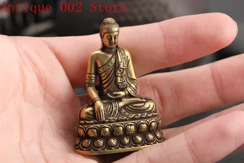 

Antique bronze Buddha, Sakyamuni Buddha, with small ornaments