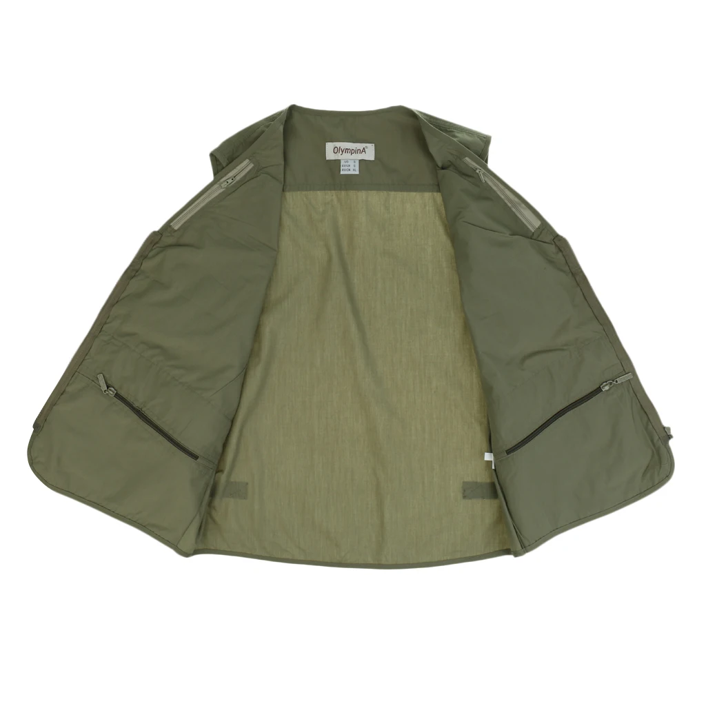 Men's Fishing Vest Photography Casual Waistcoat Multi Pockets Jackets Fishing Vests Outdoor Photography Vest