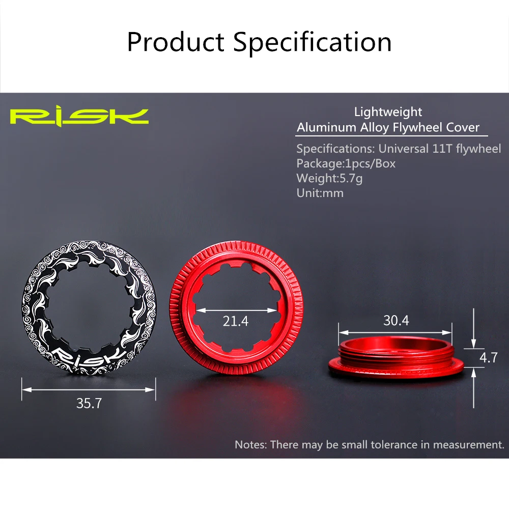 Bicycle Cassette Bicycle Sprocket Gear Bike Sprocket Bike Freewheel 11T Flywheel Cover Flywheel Cap Aluminum Alloy Cassette Locking Ring For Mountain Road Bike Bicycle CNC Locked Washer