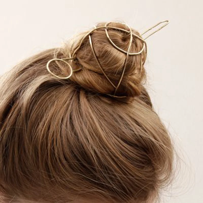 Vintage Bun Cage Hair Jewelry Bijoux Wedding Hair Accessories Chic
