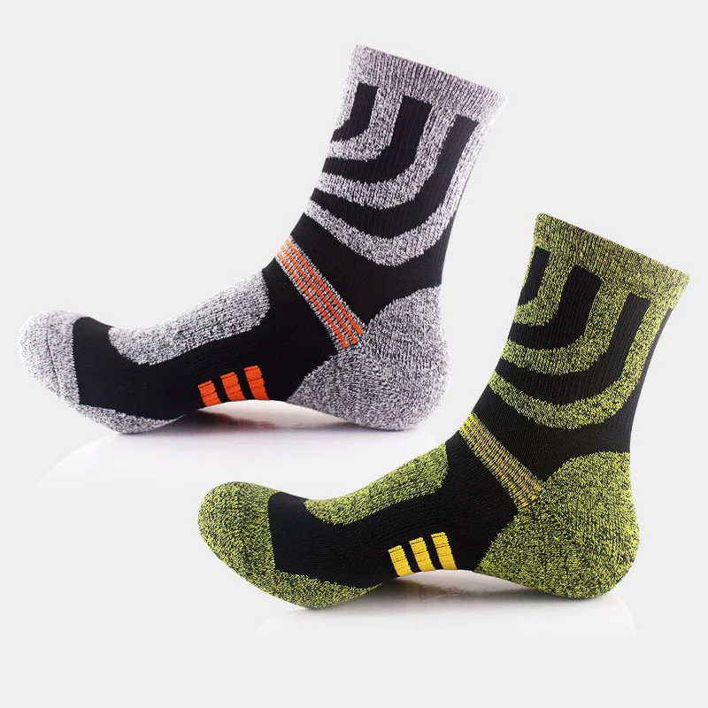 

Unisex Sports Running Socks Breathable Quick Drying Arch Support Non Slip Elastic Compression Cushion Sock Outdoor Hiking Socks