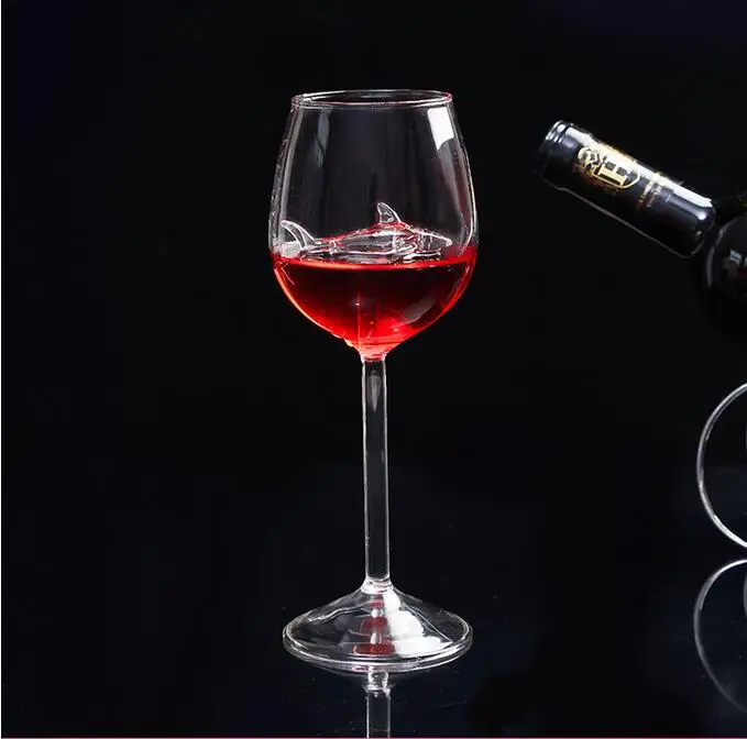 Креативный высокий каблук Акула бокал для красного вина свинец Кристалл Стекло Романтический Акула Стиль бокал для красного вина подарок