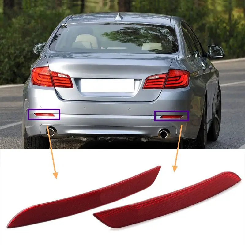 Для BMW F10 F18 5 серии 520i 528i 530i 535i 550i 2010 2013 задний бампер отражатель светильник фонарь|Светоотражающие ленты| |